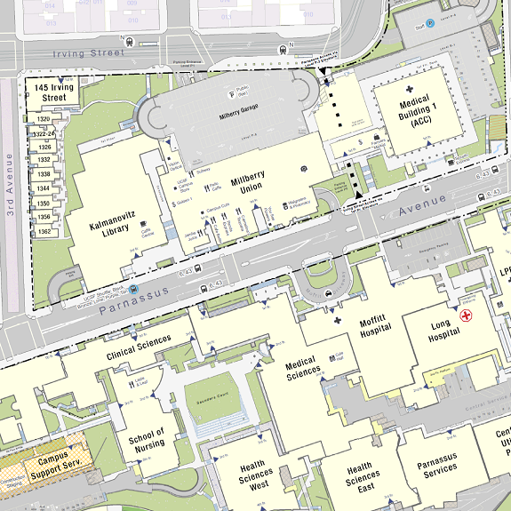 Parnassus Heights Campus Map